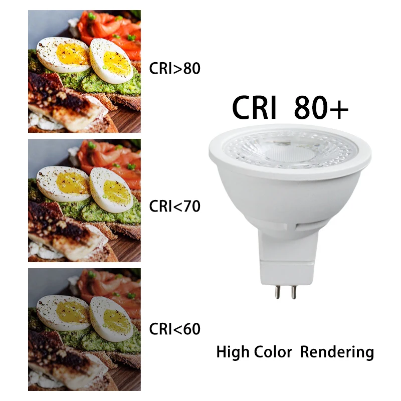 7W Dimmable LED Spotlight Bulbs GU10 MR16 220V 36 Degree E27 B22 GU5.3 2835 SMD Cold Warm White Energy Saving Lamps