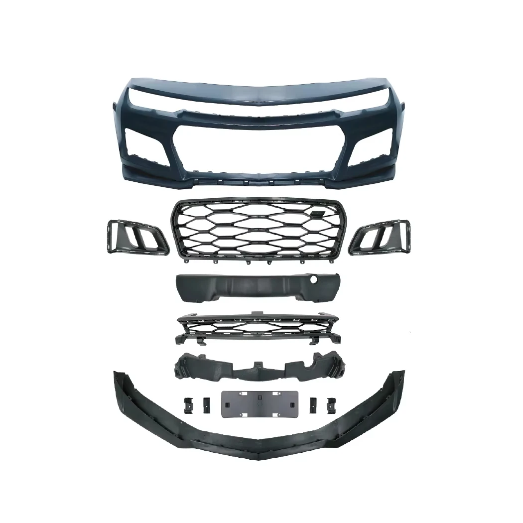 

Auto Parts PP Material for Chevrolet Camaro Upgrade ZL1 Style BodyKit with Front Bumper Grill Rear Bumper Side Skirts Front Kits