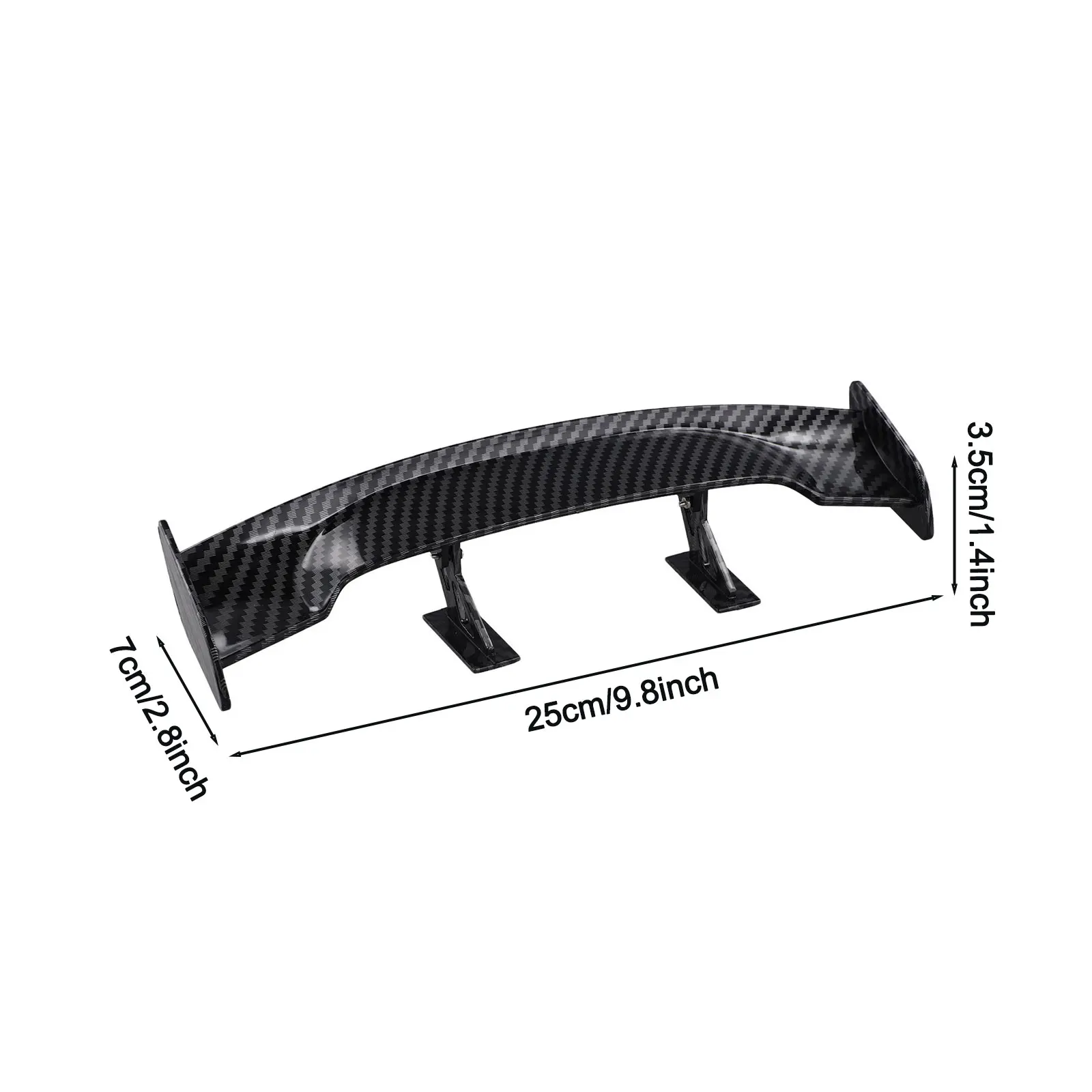 Auto Parts Car Spoiler Wing Car Tail Spoiler Wing Carbon Fiber Black Dimensions Lightweight ABS Car Specific  Auto