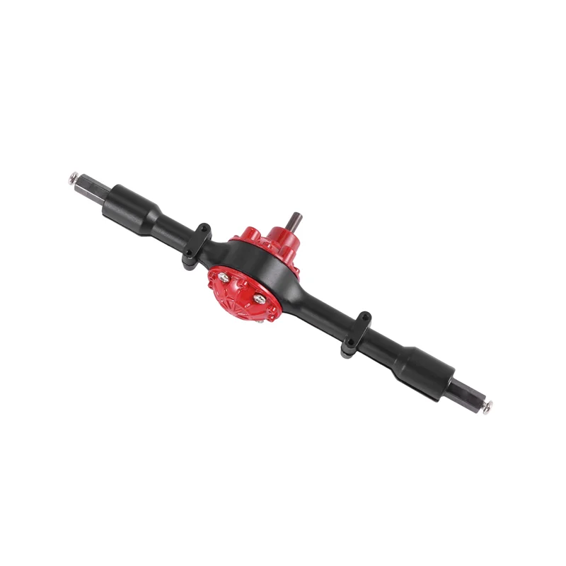 AS96-2セット メタルリアブリッジアクスル スチールギア付き WPL D12 B14 B24 B16 B36 C14 C24 C34 C44 RCカー アップグレードパーツ ブラック