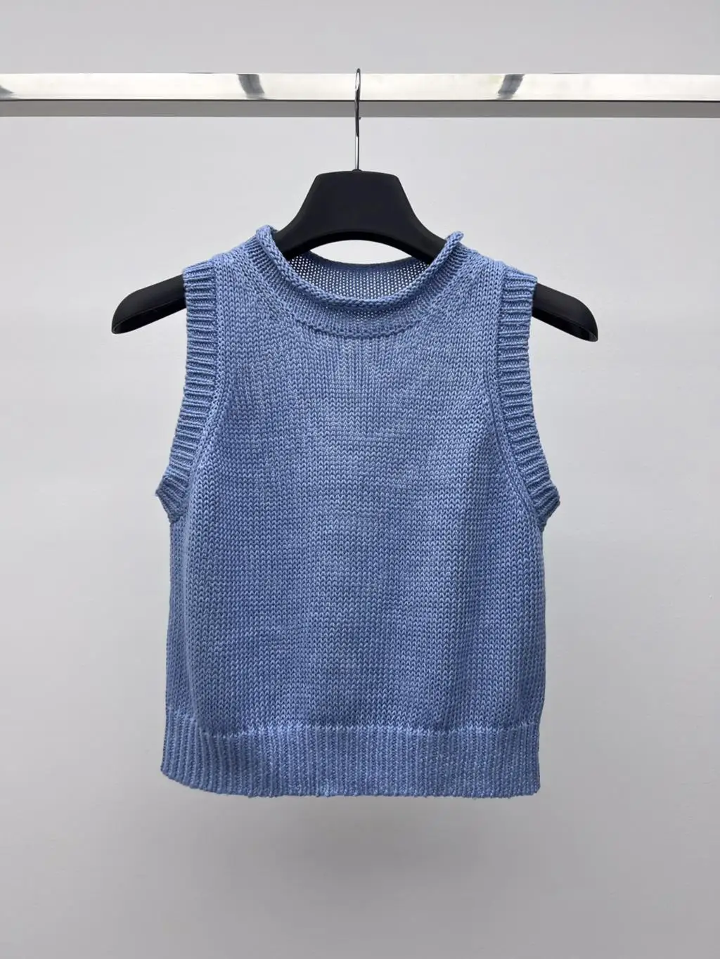 

Vest round Collar Design Fashionable Elegant Slim Slimming Casual All-Matching 2023 summer women's new hot