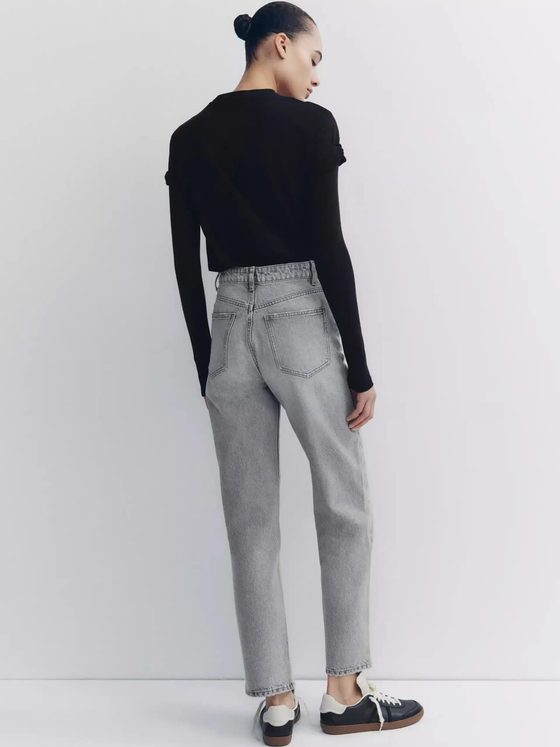 Pantaloni casual in cotone sexy alla moda da donna con gamba dritta comoda a vita alta di nuovo arrivo primavera estate