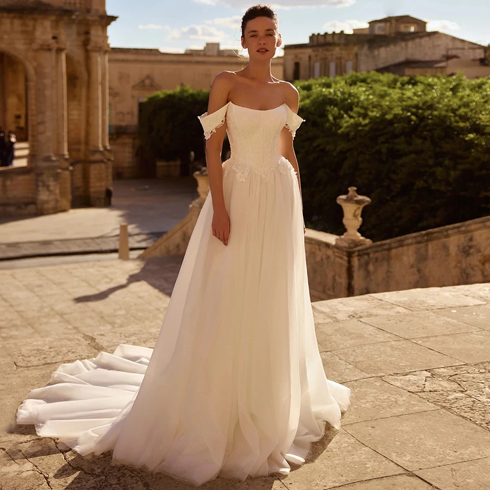 Fashion Empire Wedding Dresses for Ladies Elegant Strapless Bridal Gowns with Lace Exquisite Sleeveless Vestidos De Novia 2026