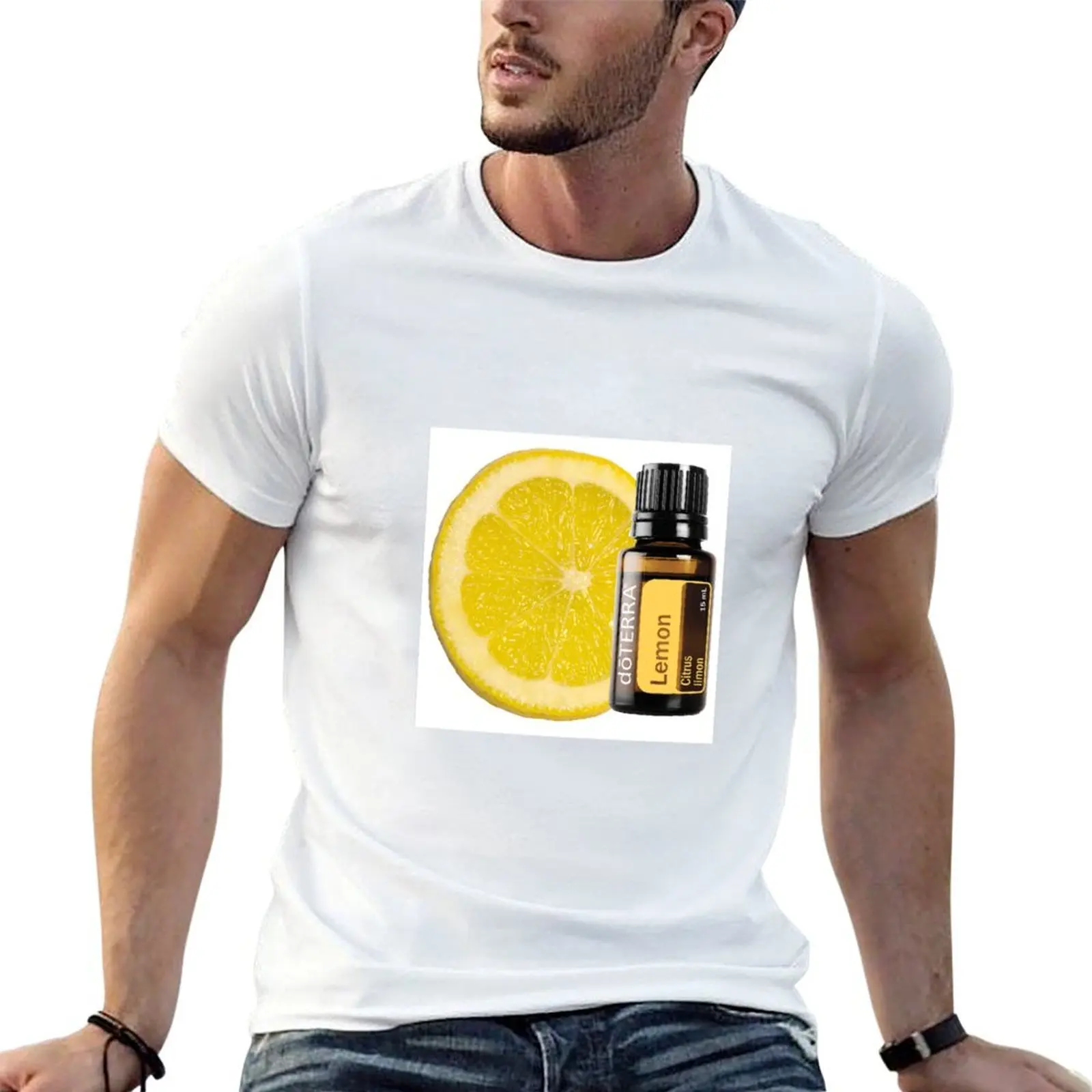 

Lemon Doterra T-Shirt man t shirts high quality luxury brand cotton t shirt man t shirt man designer T-shirt