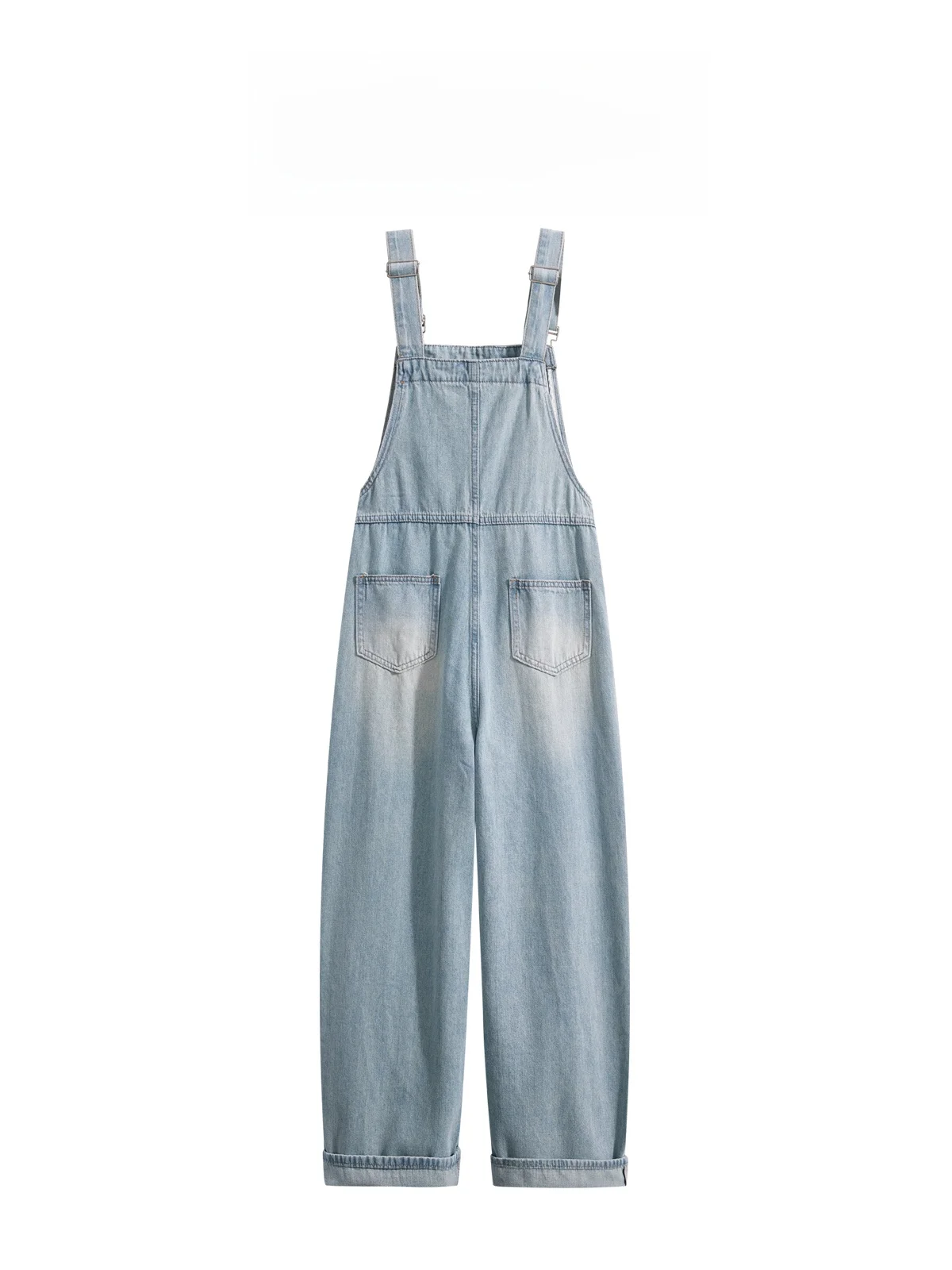 Salopette en jean légère Wa pour femmes, taille haute, coupe ample, Anti-âge, jambes larges, saison printemps, Faion rétro Sle