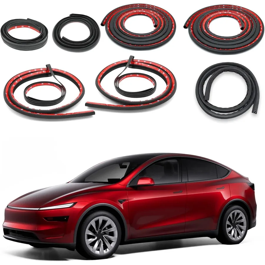 

Soundproof Sealing Strips for Tesla Model Y 20202024 2025 2026 Juniper Accessories Door Seal Kit with Rubber Weather Draft Stri