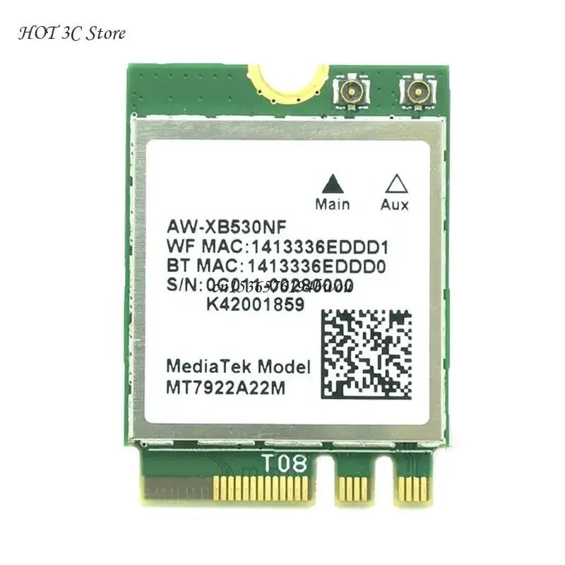 AW-XB530NF MT7922 WIFI6E 2.4G/5G Computer Built-in Wireless Card Bluetooth-compartible 5.2 MT7922 RZ616