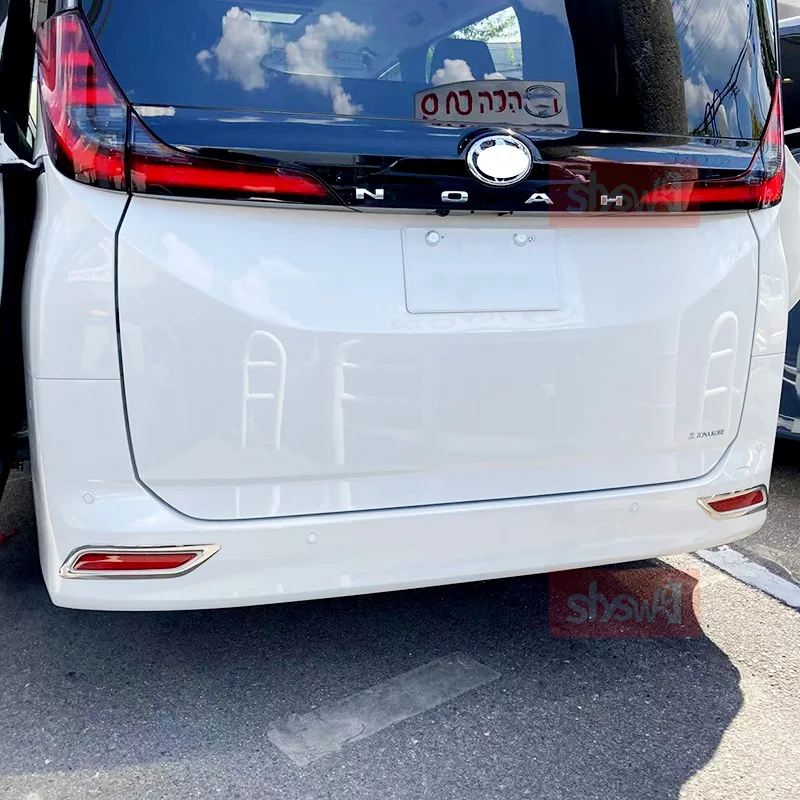 

for Toyota Noah / VOXY 90 Series Rear Spotlight Trim Ring Frame Chrome Sequin Exterior Styling Stainless Steel Accessories