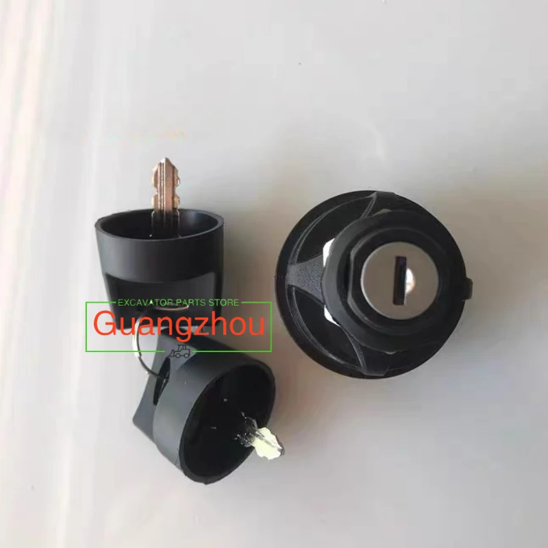 Excavator Accessories Suitable for SANY SY16 26 35 50U Micro Excavation Ignition Switch Key Start Electric Door Lock 95060