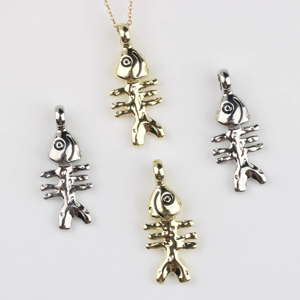 10pcs Simple Cute Fish Bone Charms Pendant Jewelry Making Accessories Handmade DIY Bracelet Earrings Necklace Ornament Fashion