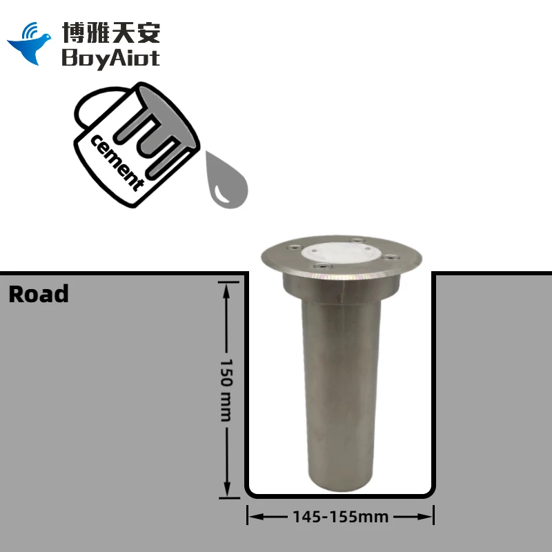 BOY-WR03-LR Terminale di telemetria Lora in acciaio inossidabile Trasmissione remota Area superficiale dello strumento di monitoraggio del livello dell'acqua urbano
