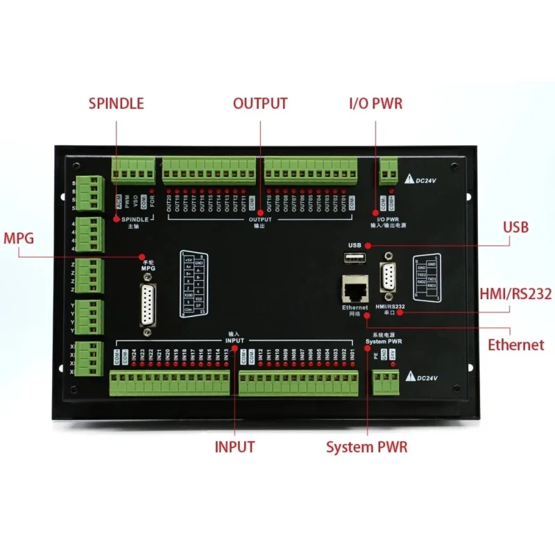 M350 3Axis 4Axis 5Axis Motion Control System CNC Support Closed Loop Stepper And ATC Controller 1MHz G Code U-Disk
