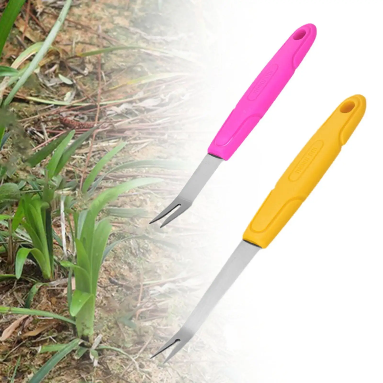 

Manual Hand Weeder Weeds Puller for Transplant Vegetable Planting Bonsai Lawn Hand Weeder Gardening Tool Rubber Handle
