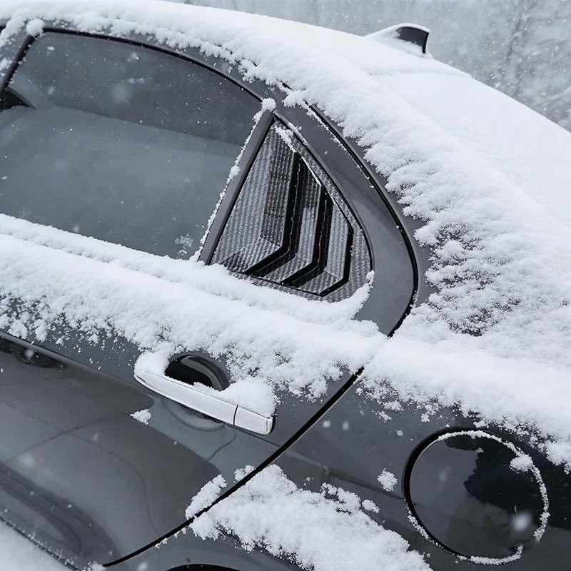 

Car Styling For Mitsubishi Lancer EX X Evo 2008-2018 Rear Window Shades Shutter Louver Vent Cover Trim Auto Accessories