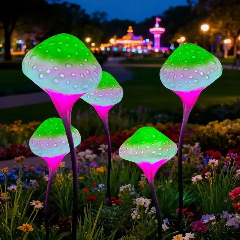 Outdoor Single Head Light Mushroom Lamp Shape Floor-Standing IP65 600 Lumens Landscape Decoration Courtyard Lawn Garden