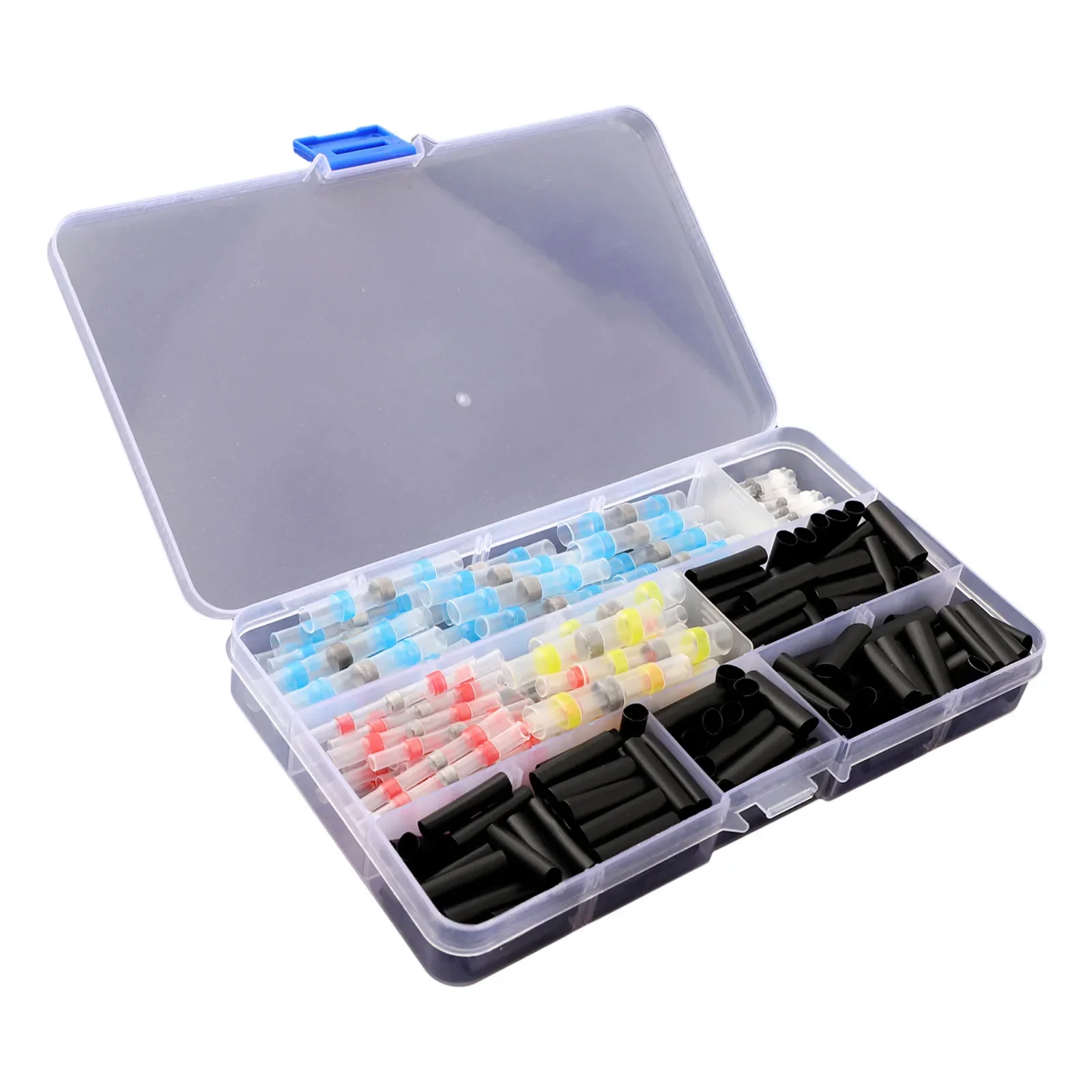 50 To 800 Piece Solder Seal Sleeve Connectors Featuring Tin Ring Terminals And Polyolefin Shrink Tubing For Wiring Tasks