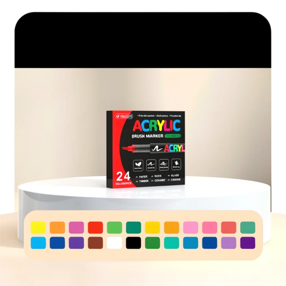 For Tianyi Acrylic Paint Markers Set Direct Liquid Ink Pens Water Based Washable Art Supplies For Kids Drawing Coloring Craft