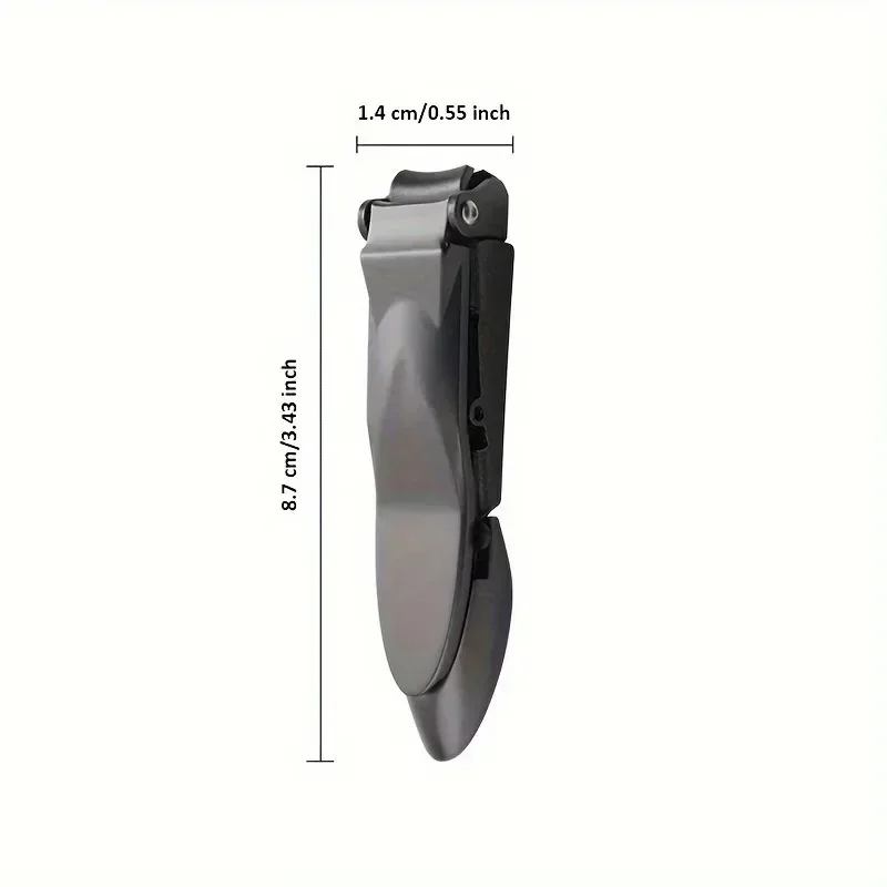 قطعة واحدة من مقصات الأظافر للرجال مع الماسك - قواطع أظافر حادة شديدة التحمل ذاتية التجميع مع رافعة مريحة تحافظ على أظافر الأظافر #6