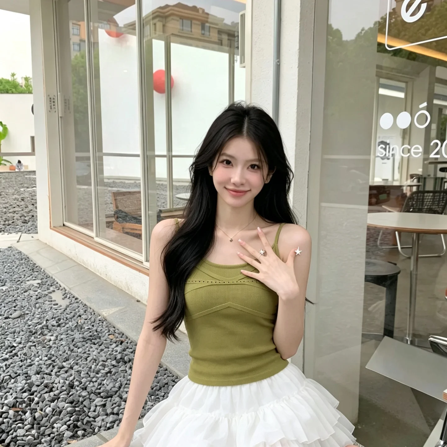 Summer New Spicy Girl Adjustable Strap V-Neck Cami Top, Slim Fit Inner Wear Cropped Tops for Fashion Women Sexy Girl Outfit - view 5