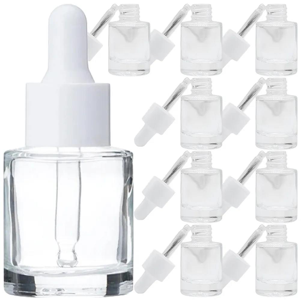 

20 шт. флаконов для эфирных масел, прозрачные стеклянные флаконы с пипеткой, герметичные, портативные, для путешествий, для самостоятельного изготовления парфюмерных масел, ароматерапевтических жидкостей