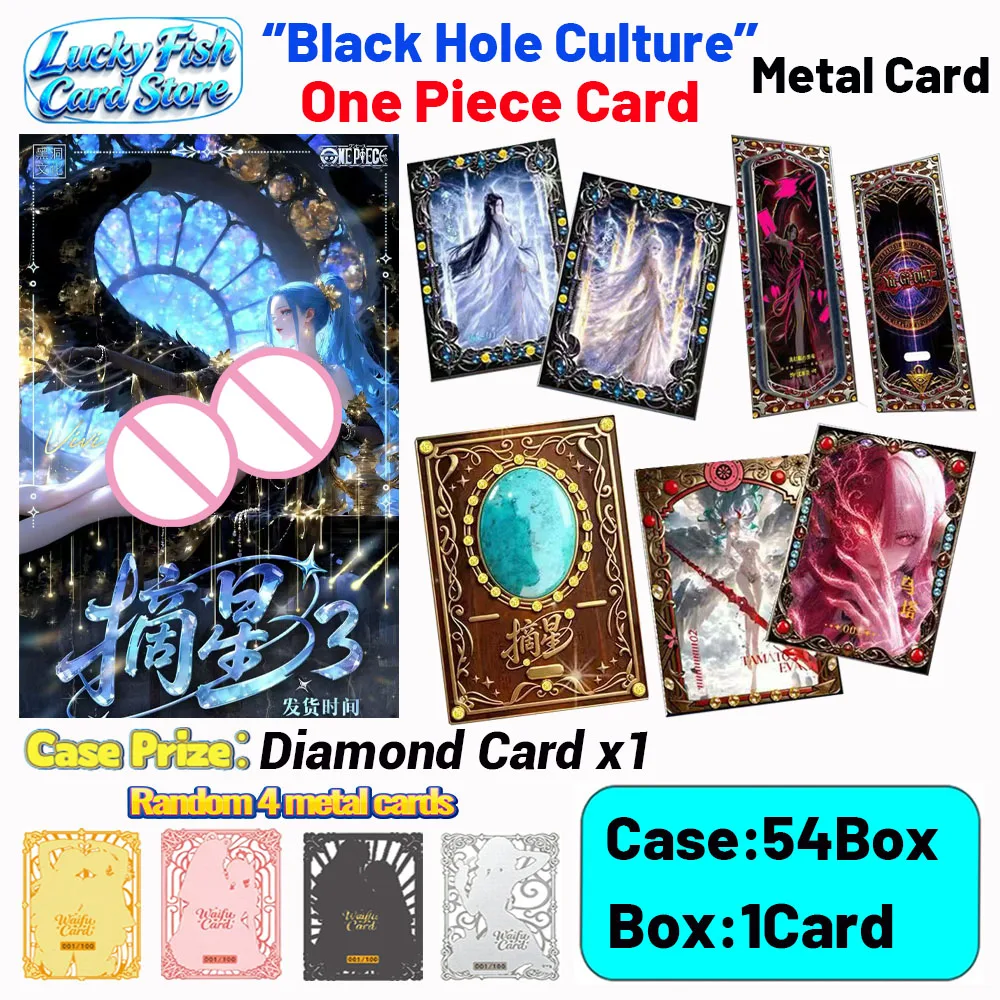 Wholesale 2026 New Black Hol One Piece Metal Card Game Luffy Zoro Collections Card Hobby Collectibles Cards for Child Gifts Toys
