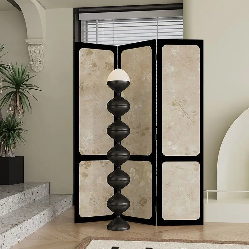 

Французская ширма-перегородка в средневековом стиле с цветочным узором для гостиной, столовой, в качестве фона для дивана, для прихожей, мобильная складная ширма-декор.