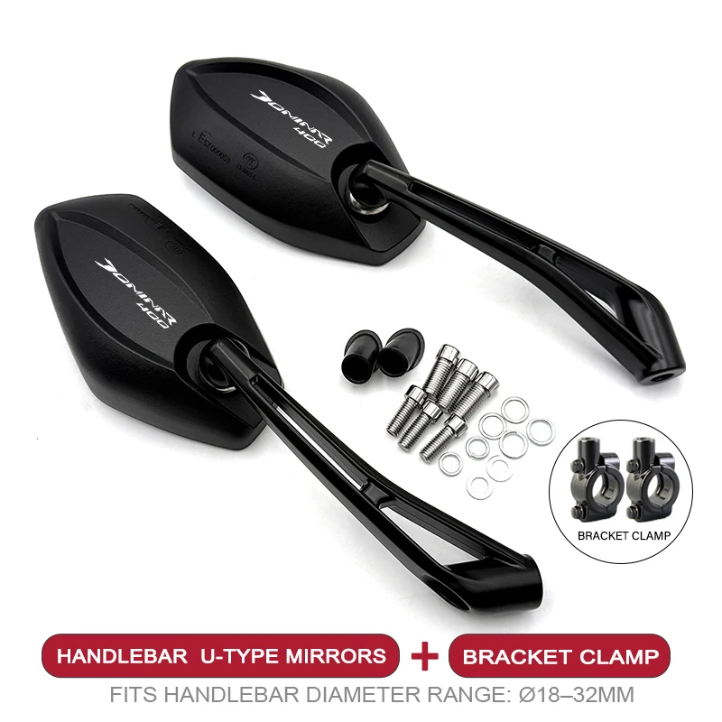 2pcs Wide Angle Adjustable Motorcycle Rearview Mirrors Side View Mirrors For Bajaj Dominar 250 400 Avenger 220 160 Cruise Pulsar