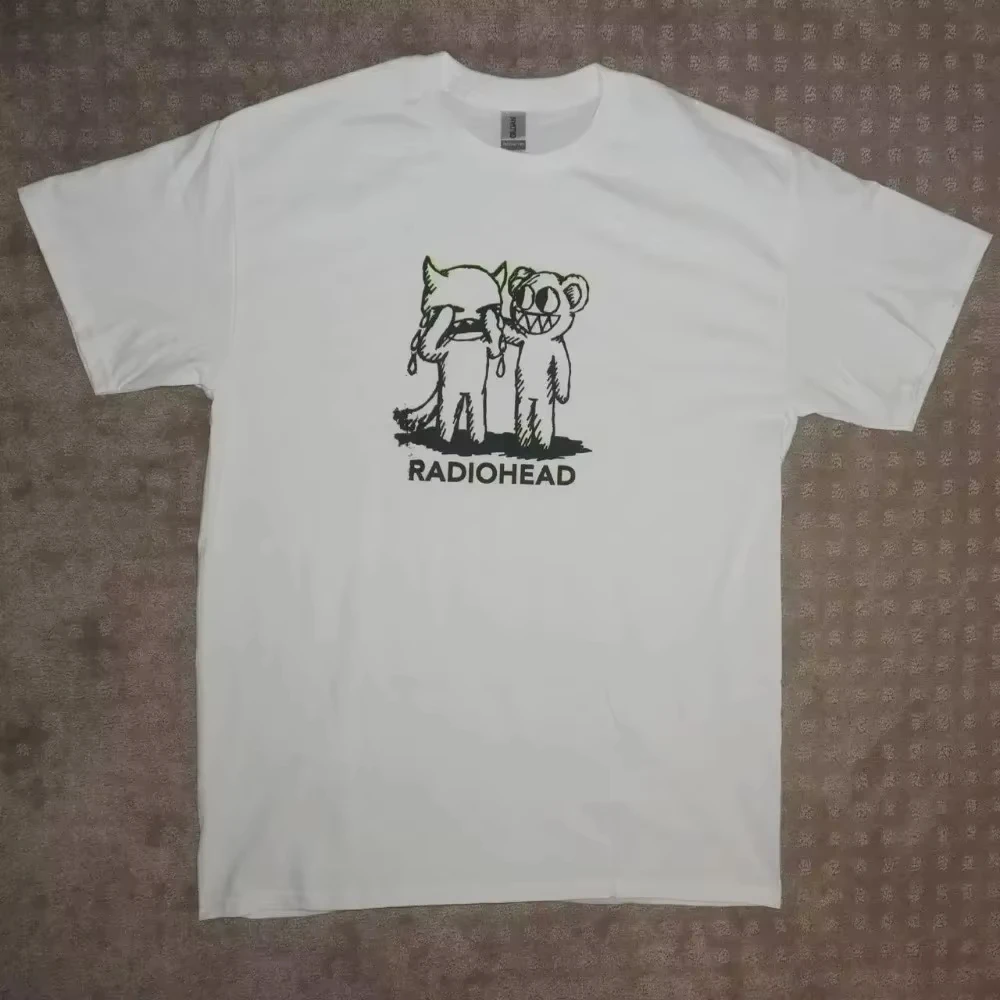 2026 Neue Radiohead Hip-Hop-Rockband Street Fashion Klassische Lässige Oversized Baumwoll-Unisex-T-Shirts mit Rundhalsausschnitt für Damen – Detail 7
