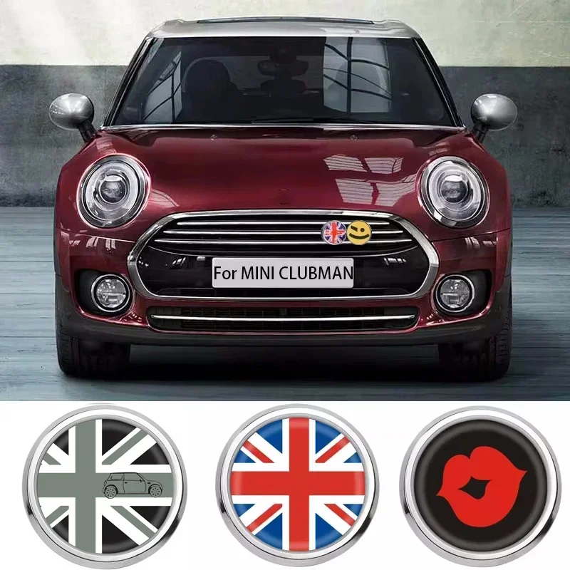 

For MINI Cooper JCW S One Countryman R60 R61 F55 F56 F60 R55 Car Front Grille Emblem Stickers Badge Decoration Car Accessories