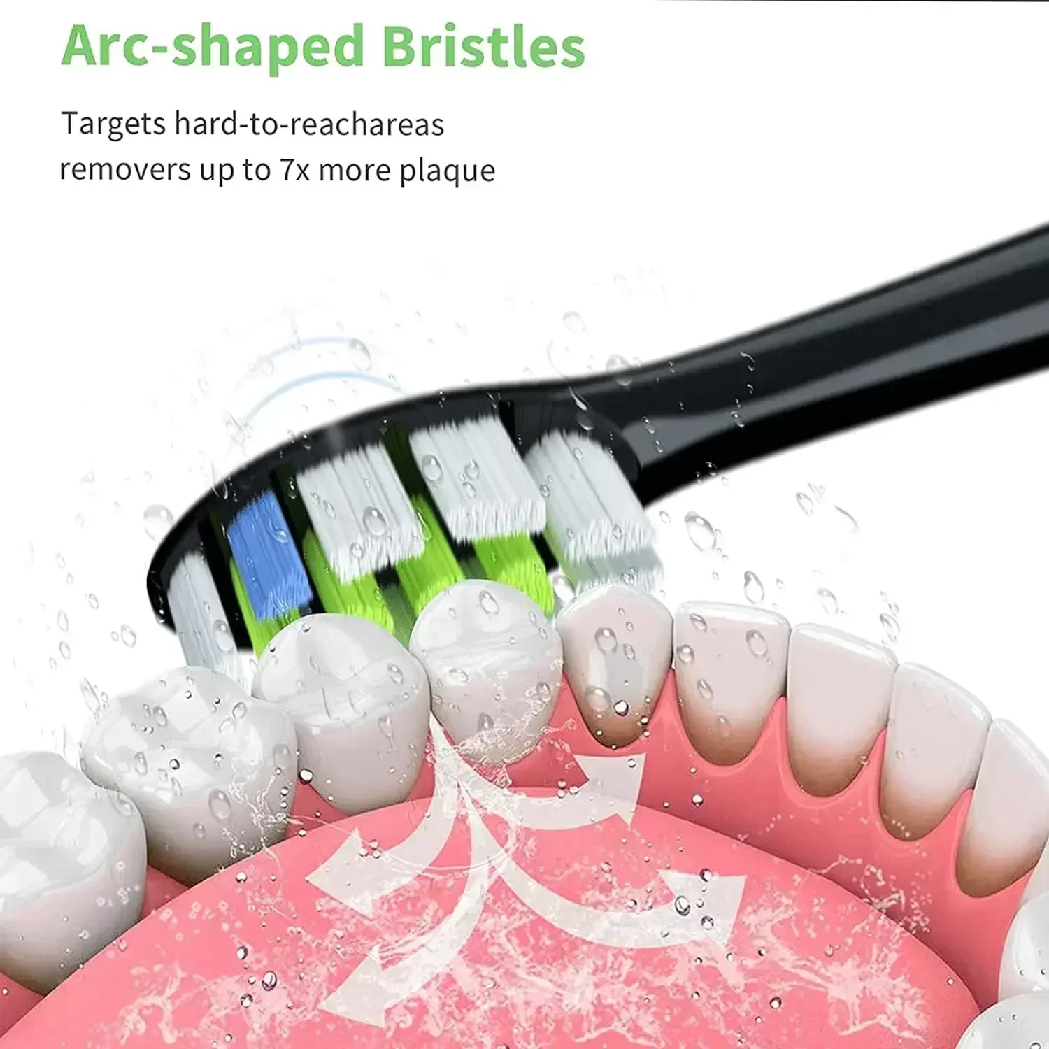 Oclean X/ X PRO/ Z1/ F1/ One/ Air 2 /SE 용 교체 브러시 헤드, 음파 전동 칫솔 듀퐁 소프트 강모 노즐, 15 개