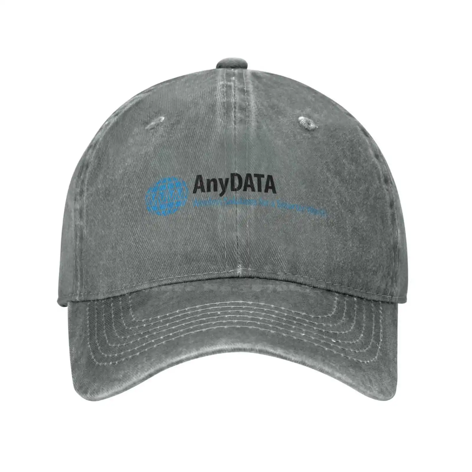 Anydata Logo Mode Qualität Denim Cap Strick mütze Baseball Cap