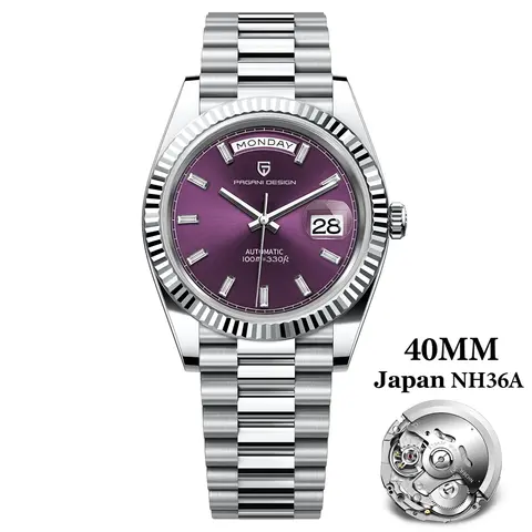 PAGANI DESIGN DD40 Men's Watches 2025 Top Luxury NH36A Mechanical Wristwatches AR Sapphire Mirror Automatic Watch For Men Sports