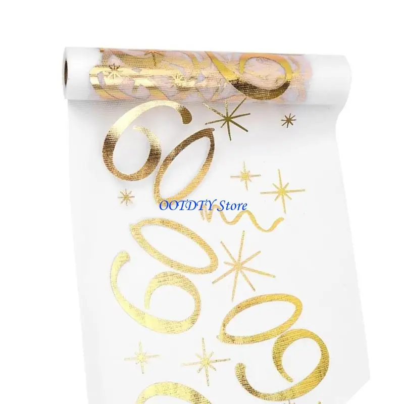 367A Polyester Table Runner for Comings Of Age Age Birthday Party Decoration Milestones Design Ageval #4