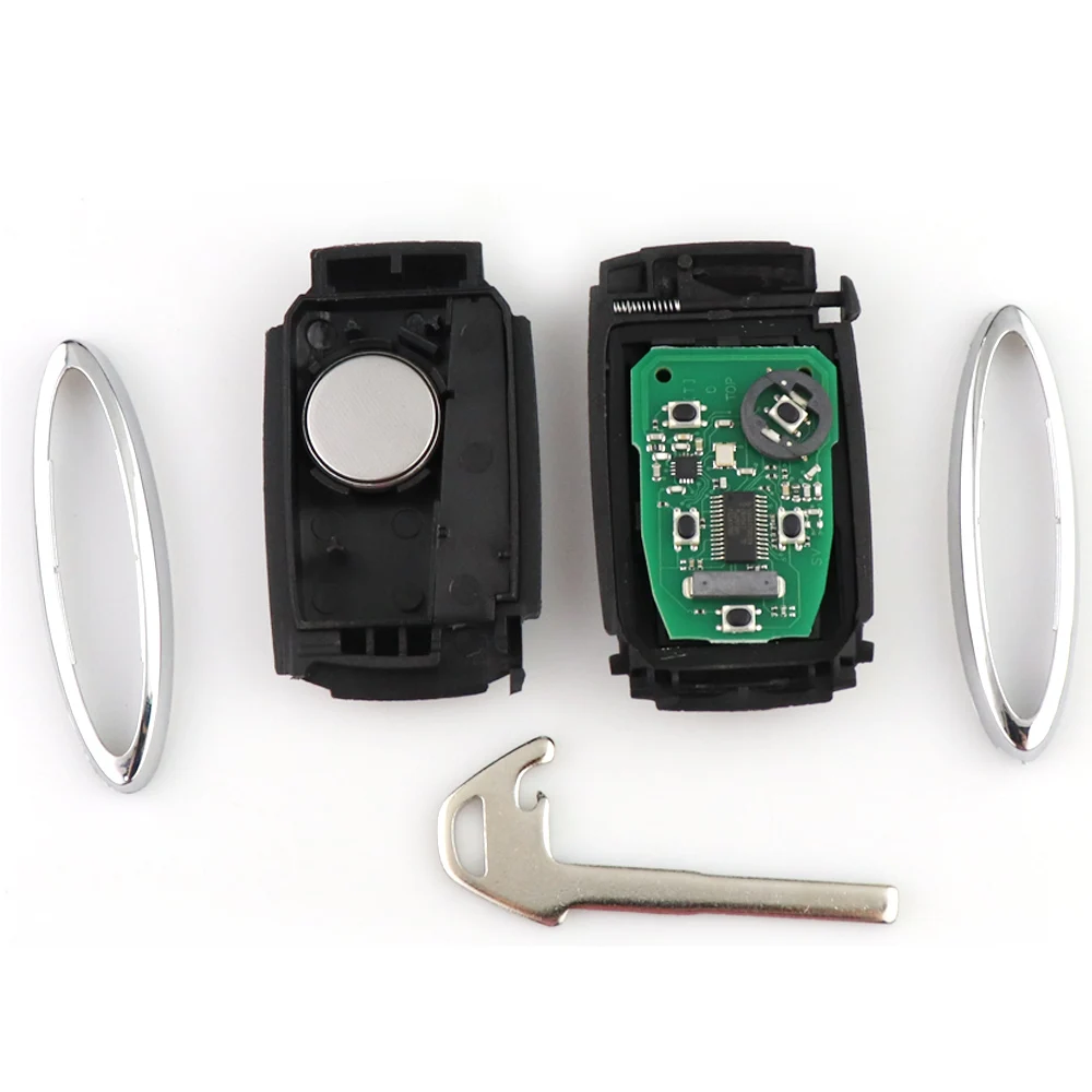 재규어 XF XFR XK XKR XJ8 XK8 X-Type S-Type 2007-2012용 리모컨 자동차 키 315/433Mhz ID46 7945 칩 FCC KR55WK49244 키리스 엔트리