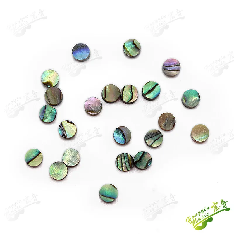HUATOOL 10 Stück/Set Echte Farbige Abalone-Muschelklangpunkte Gitarrenzubehör Material Durchmesser 2mm/3mm/4mm/5mm/6mm – Detail 9