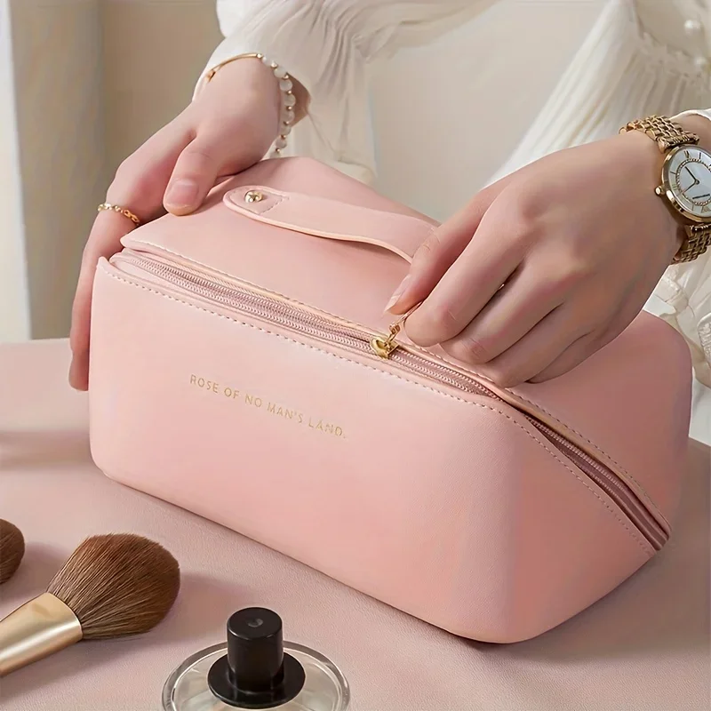 Organizer Bag For Travel Zip Makeup Organizer Female Toiletry Kit Pouch Luxury Lady Bag Make Up Case Storage Box, Cosmetic Bag,