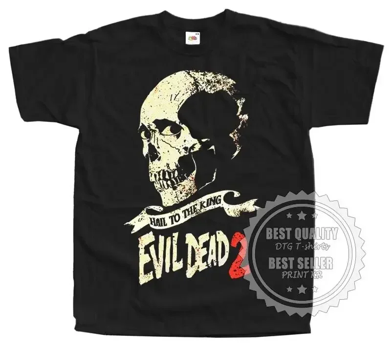 

Evil Dead II 2 T SHIRT Horror Movie Poster v3 BLACK Sizes S to 5XL