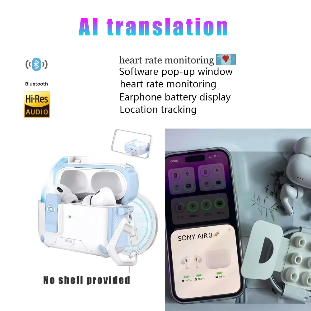 

AIR 3 Pro for Android IOS and High quality Bluetooth wireless earphones with automatic noise reduction