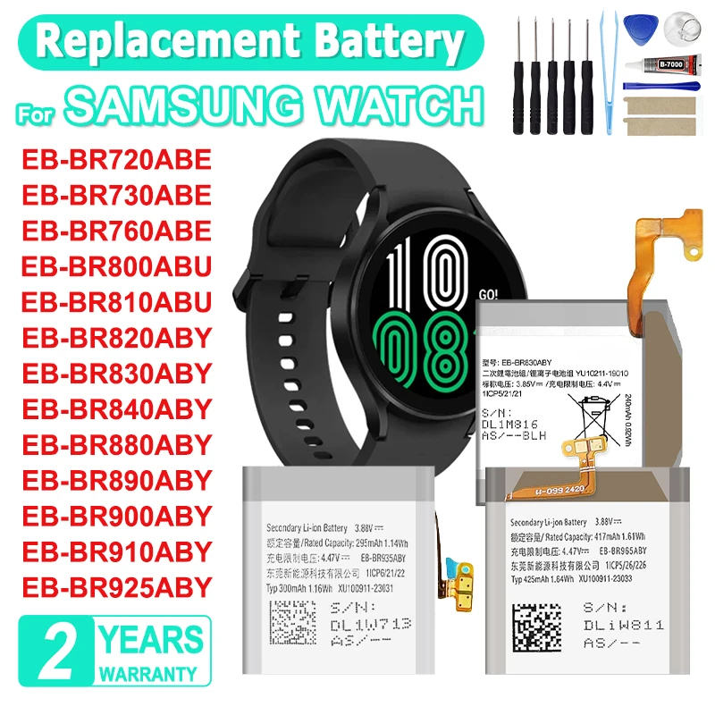 EB-BR955ABY SM-R350 EB-BR945ABY New Battery For Samsung Galaxy Gear Watch Fit 2 2Pro 5 5Pro 6 6Classic R350 40/42/44/45/46mm
