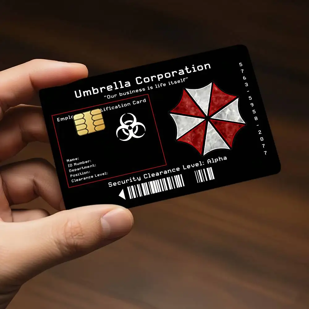 Game Umbrella Corporation Kredit-Dekorationskarten-Aufkleber, geeignet für Bankkarten, Metro Transit, kratzfest, Geschenk, 4 Stück – Detail 5