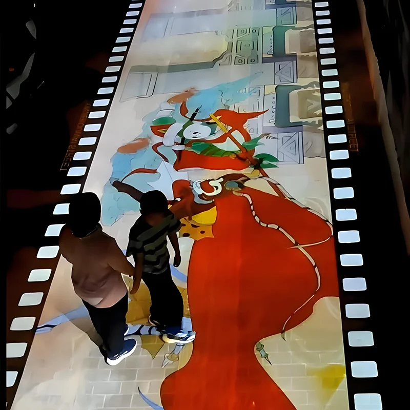 Human-Screen InteractionHigh Quality P3.91 Dance Floor LED Display Screen Indoor/Outdoor Interactive LED Display For DancingInte