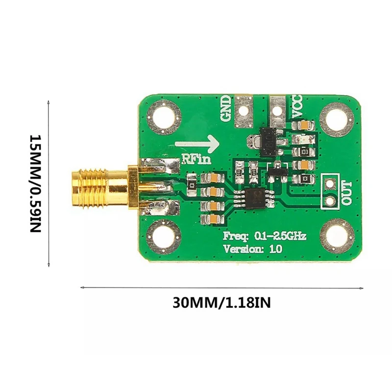 Promotion! 2PC AD8313 RF Power Moudle Meter Logarithmic Detector Power Detection Broad