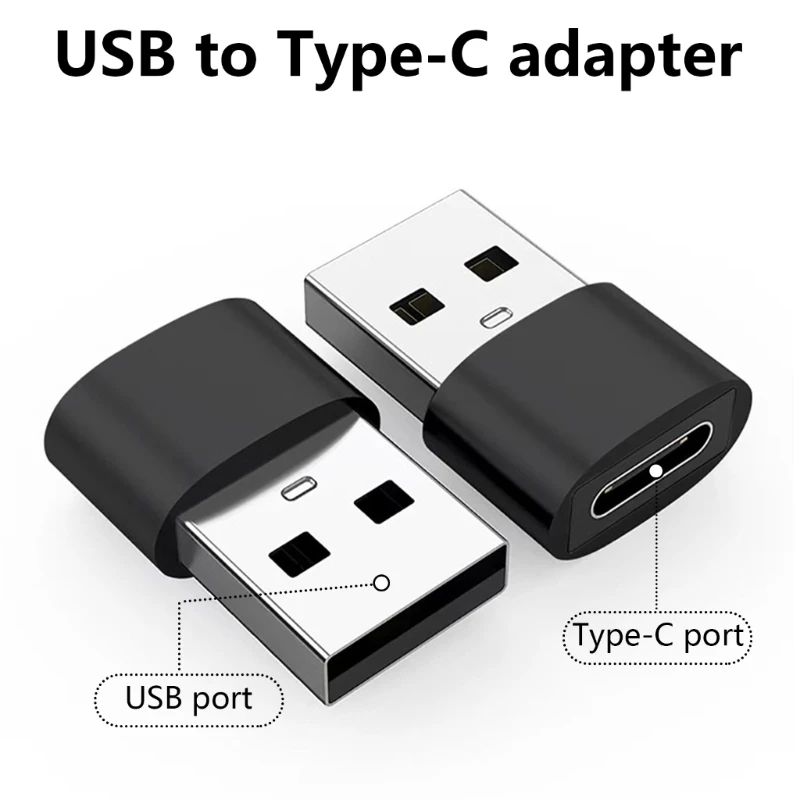 Metal USB Type C Female To USB2.0 Male Adapters 10Gbps Data Converters OTG Adapters for Phone Laptops