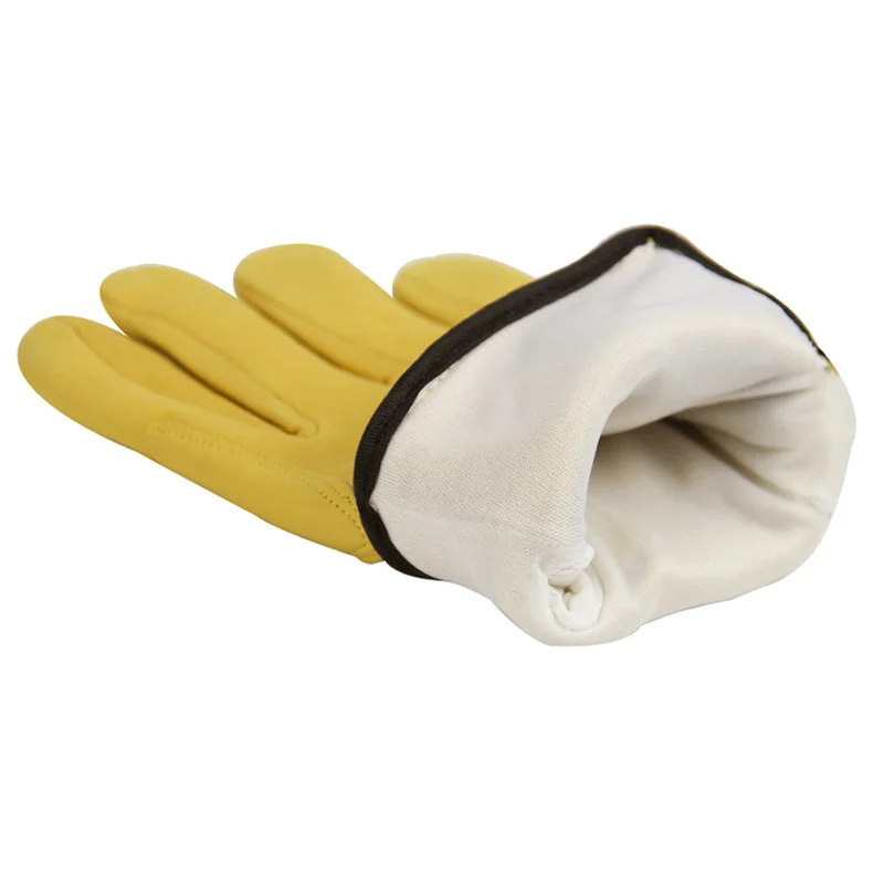 Work gloves sheepskin leather workers work welding safety protection garden sports motorcycle driver wear-resistant gloves