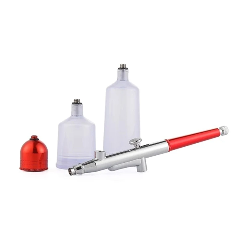 Imagem -05 - Single Action Airbrush Gravity Feed Pistolas de Pintura Decoração do Bolo Nail Art Manicure Model Tattooing Car Paint Tools 03 mm