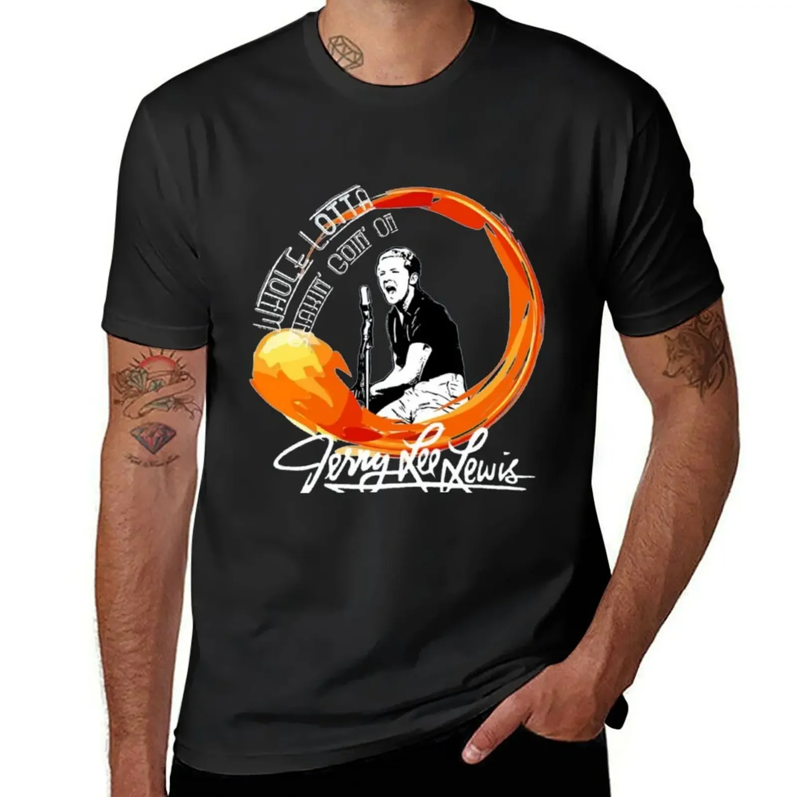 

Jerry Lee Lewis T-Shirt vintage graphic tee shirt shirts graphic heavyweights oversized t shirts for men