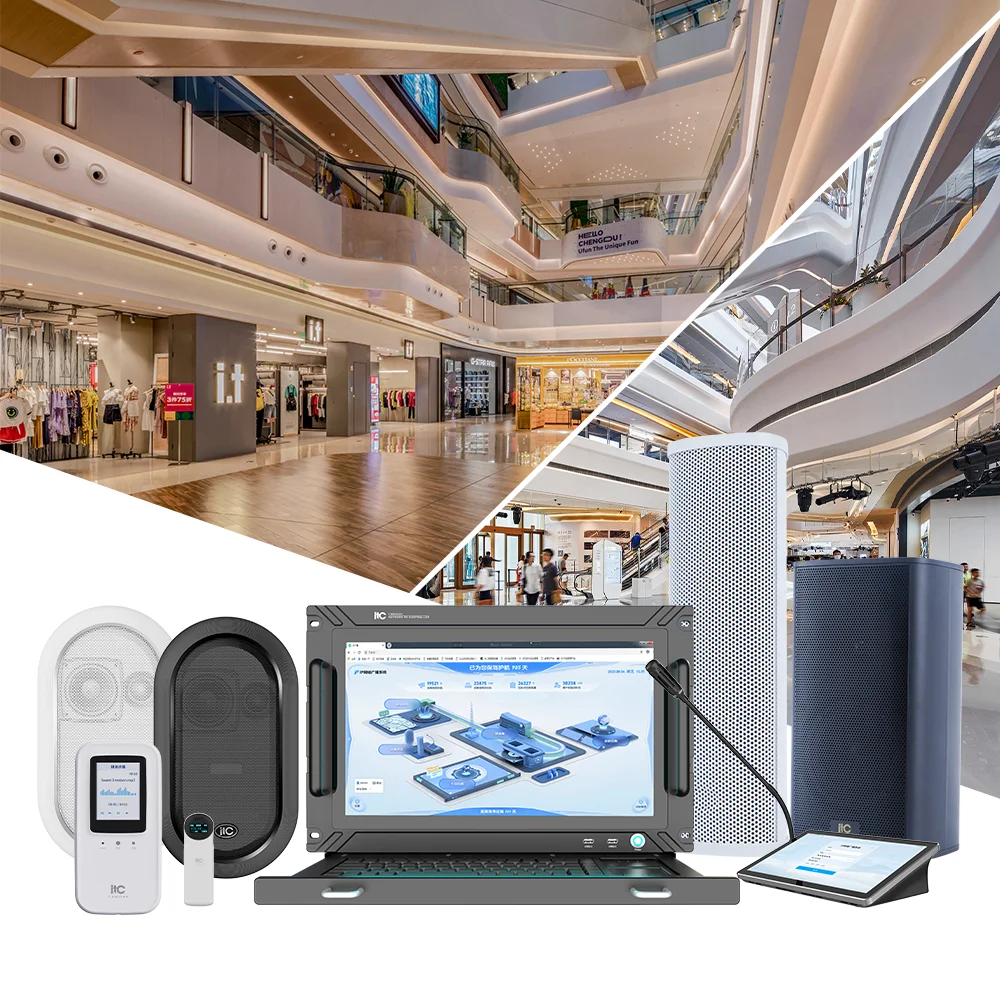 Customizable IP Networked Public Address System for Large-Scale Event Management Railway System Stadium Park Office Building