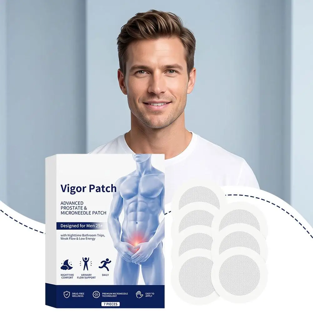 Prostate Patch Microneedle Patch Herbal Extract Advanced Formula Hydrocolloid Adhesive for Men Nighttime Care