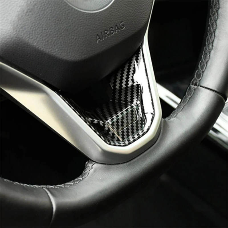 Car Inner Steering Wheel Lower Bottom Frame Cover Trim Sticker Accessories For VW Golf 8 Passta Arteon ID.3 ID.4 ID.6 2021-2024