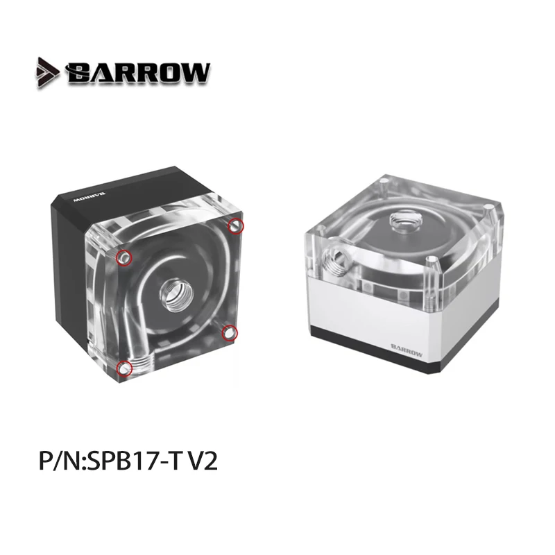 

ШИМ-насос Barrow 17 Вт DDC с подъемом через отверстие 5,5 метра, 960 л/ч, 4000 об/мин, регулирующий насос для Distro Plate SPB17-T V2 SPB17-T PLUS